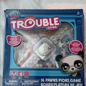 Littlest Pet Shop Blue Panda Pop-O-Matic Trouble Game